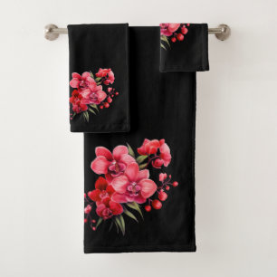 Luxury Bath Towel Set   Pamper Yourself w/ Flowers
