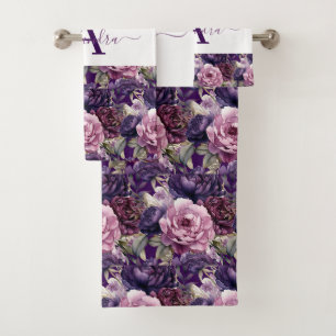 Luxury Bath Towel Set   Pamper Yourself w/ Flowers