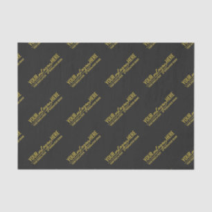 Luxury Black and Gold Business Logo Branding Tissue Paper