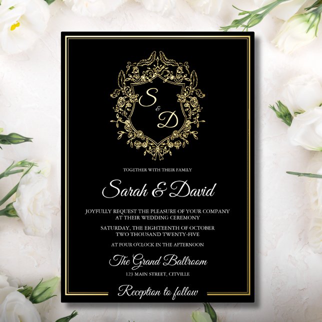 Luxury Black and Gold Classic Elegant Wedding (Creator Uploaded)