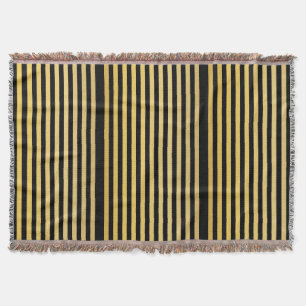 Luxury Black and Gold Throw Blanket - Soft & Cosy 