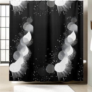 Luxury Black and White Shower Curtain Style 1