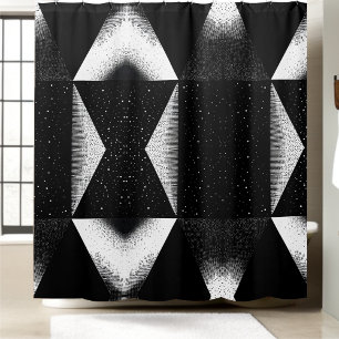 Luxury Black and White Shower Curtain Style 2