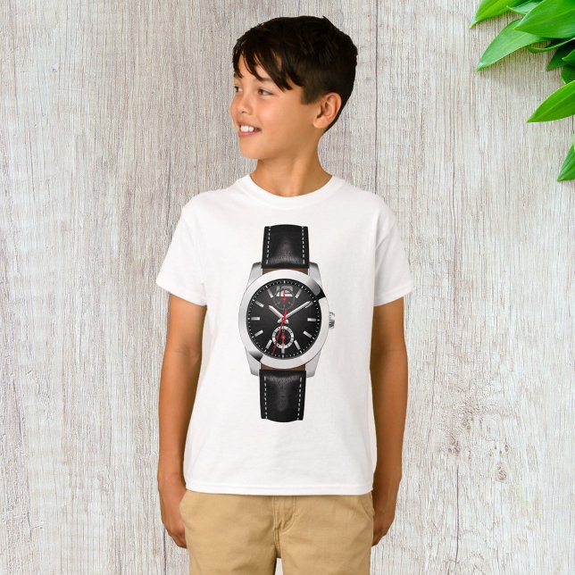 Luxury Black Chronograph Watch Stylish Timepiece  T-Shirt (Creator Uploaded)