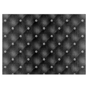 Luxury Black Diamond Tufted Pattern Cutting Board