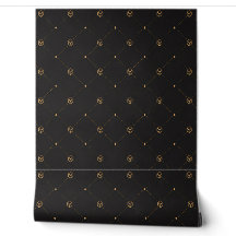 Luxury Black Geometric Bathroom Wallpaper