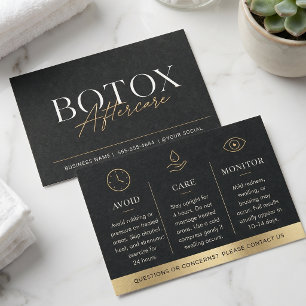 Luxury Black Gold Botox Aftercare Guide