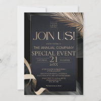 Luxury Black Gold Corporate Annual Special Event