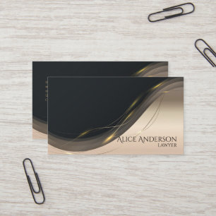 Luxury black gold elegant lawyer  Business Card