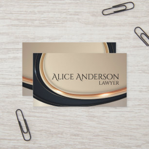 Luxury black gold elegant lawyer Business Card