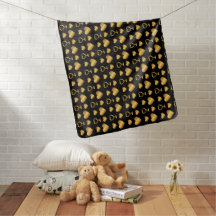 Luxury Black Gold Foil Hearts 