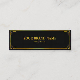 Luxury Black Gold Mini Bracelet Display Card