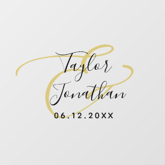 Luxury Black & Gold Minimal Classy Custom Wedding 