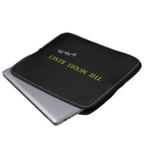 Luxury Black & Gold Parisian Chic Laptop Sleeve -