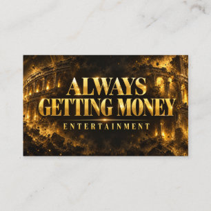Luxury Black & Gold Roman Colosseum Business Card