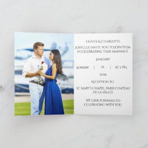 Luxury Black & Gold Wax Seal Wedding Invitation