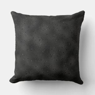 Luxury Black monochromatic glittery background Cushion