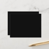 Luxury Black Postcards | Modern Minimalist