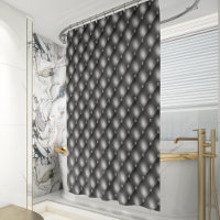 Luxury Black Quilted Faux Diamond