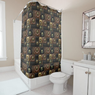 Luxury Black Shower Curtain