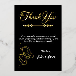 Luxury Black & White Wedding Chic Artistic Couple