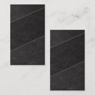 Luxury Blank Appointment Card – Black & Gold