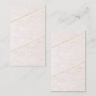 Luxury Blank Business Card – Ivory & Gold