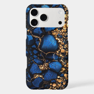 Luxury Blue & Gold Abstract iPhone 17 Pro Max