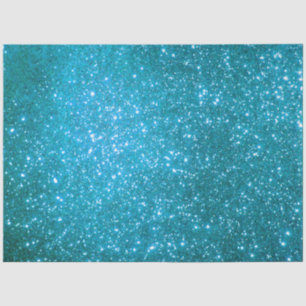 Luxury Blue Gold Glitter Tissue Paper