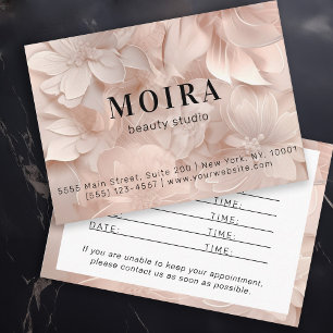 Luxury, Blush-Beige, Flower, Reminder Appointment