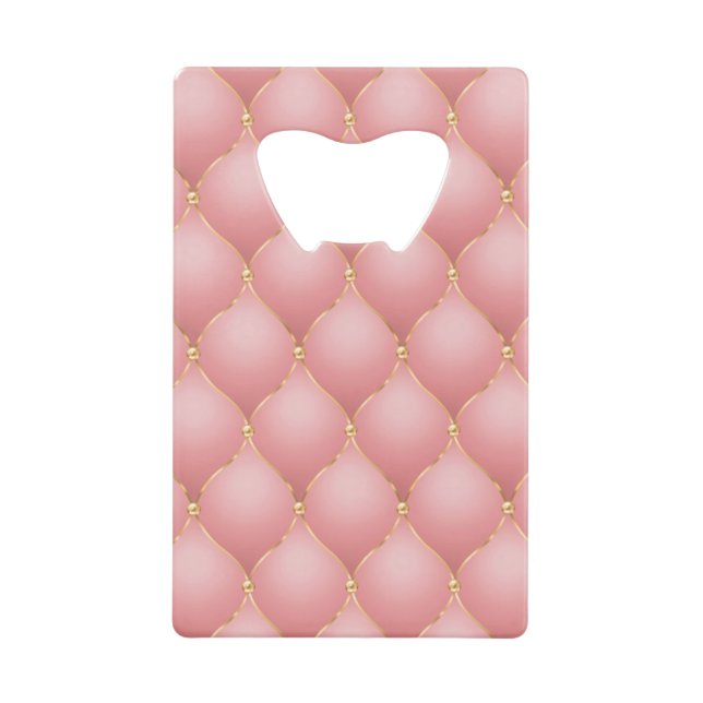 Luxury Blush Pink Rose Gold Diamond Tufted Pattern (Front)