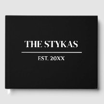 Luxury | Bold Modern Minimalist Wedding Guest Book