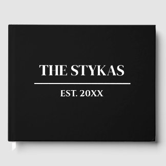 Luxury | Bold Modern Minimalist Wedding Guest Book