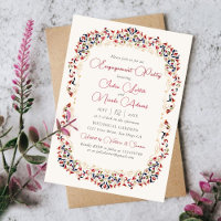 Luxury Botanical Floral Paisley Engagement Party
