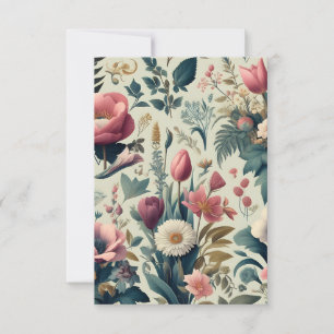 Luxury Botanical Floral Thank You Cards