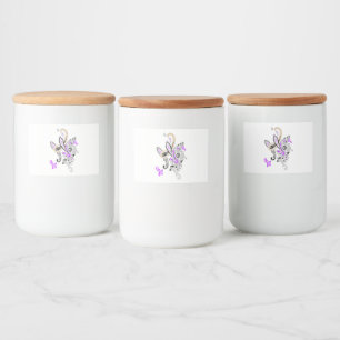 Luxury Botanical Paisley Collection Food Label