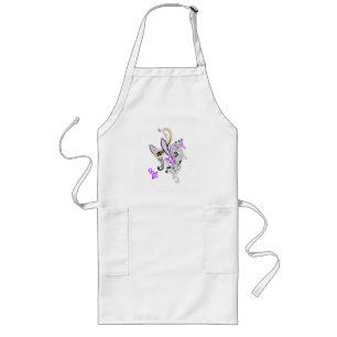 Luxury Botanical Paisley Collection Long Apron