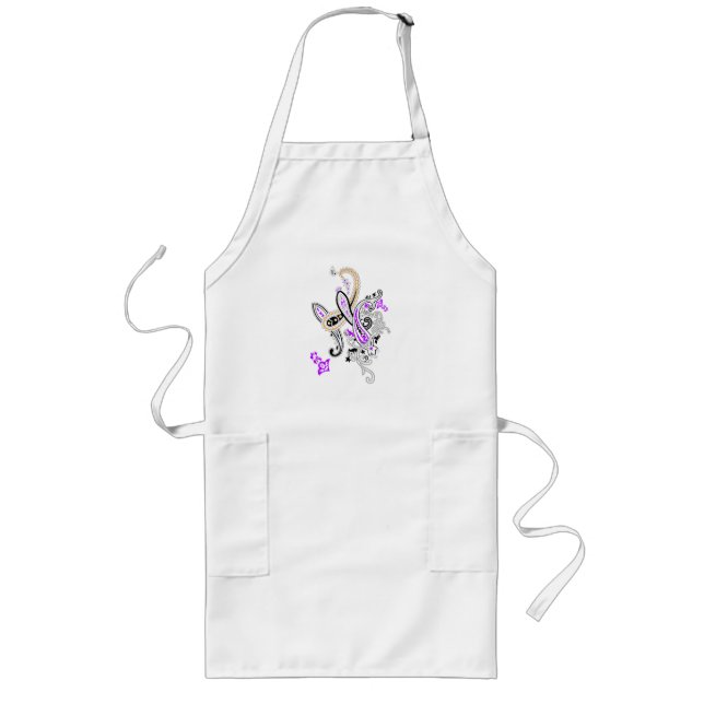 Luxury Botanical Paisley Collection Long Apron (Front)