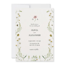 Luxury Botanical Wedding Invitation