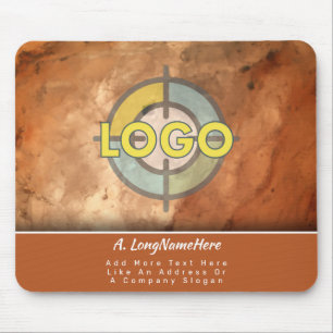 Luxury Brand Pumpkin Orange Executive Office Mouse Pad