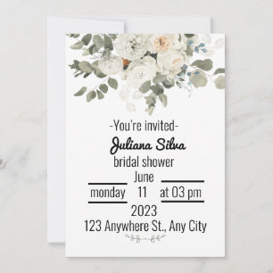 Luxury Bridal Shower Wedding Invitation