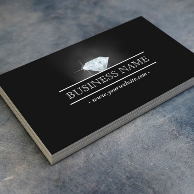 Luxury Bright Diamond Jewelry Business Card (Creator Uploaded)