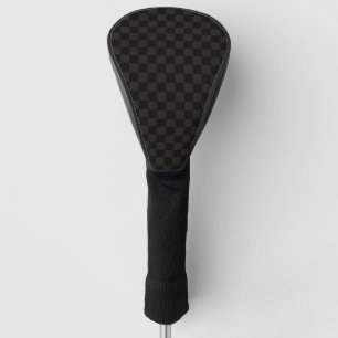 Luxury Brown/Black Chequered Golf Head Cover
