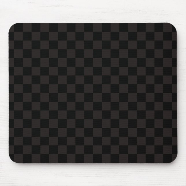 Luxury Brown/Black Chequered Mouse Pad (Front)