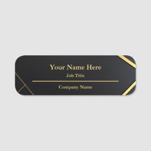 Luxury Budget Logo Company Identification Name Tag