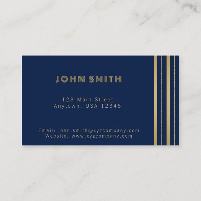 Luxury Business Solutions Card (Back)