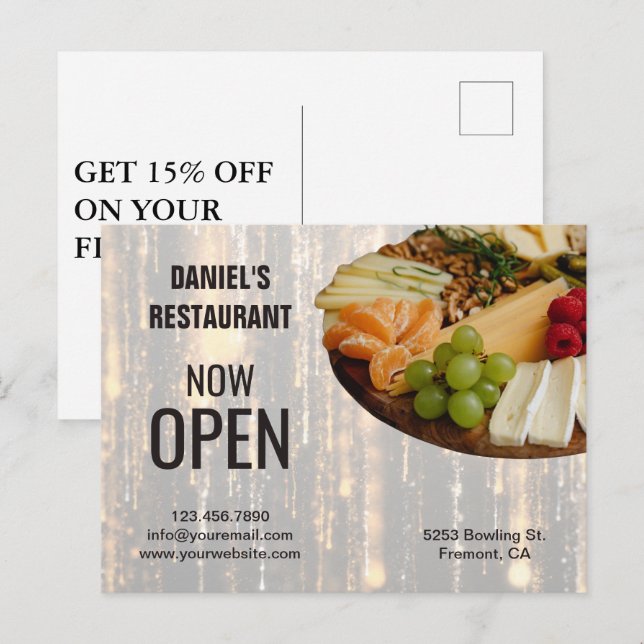 Luxury Catering Marketing Postcard  (Front/Back)
