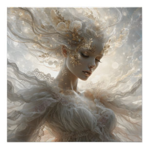 Luxury Celestial Feminine Art, Poster