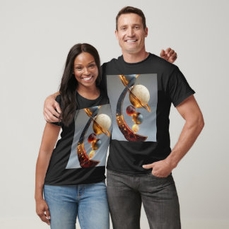 Luxury Celestial Planet Abstract  T-Shirt
