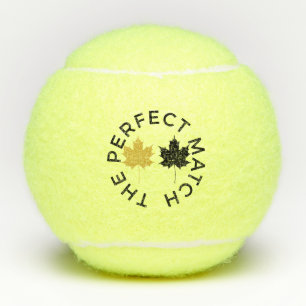 Luxury Champagne Gold Elegant Monogram Wedding Tennis Balls